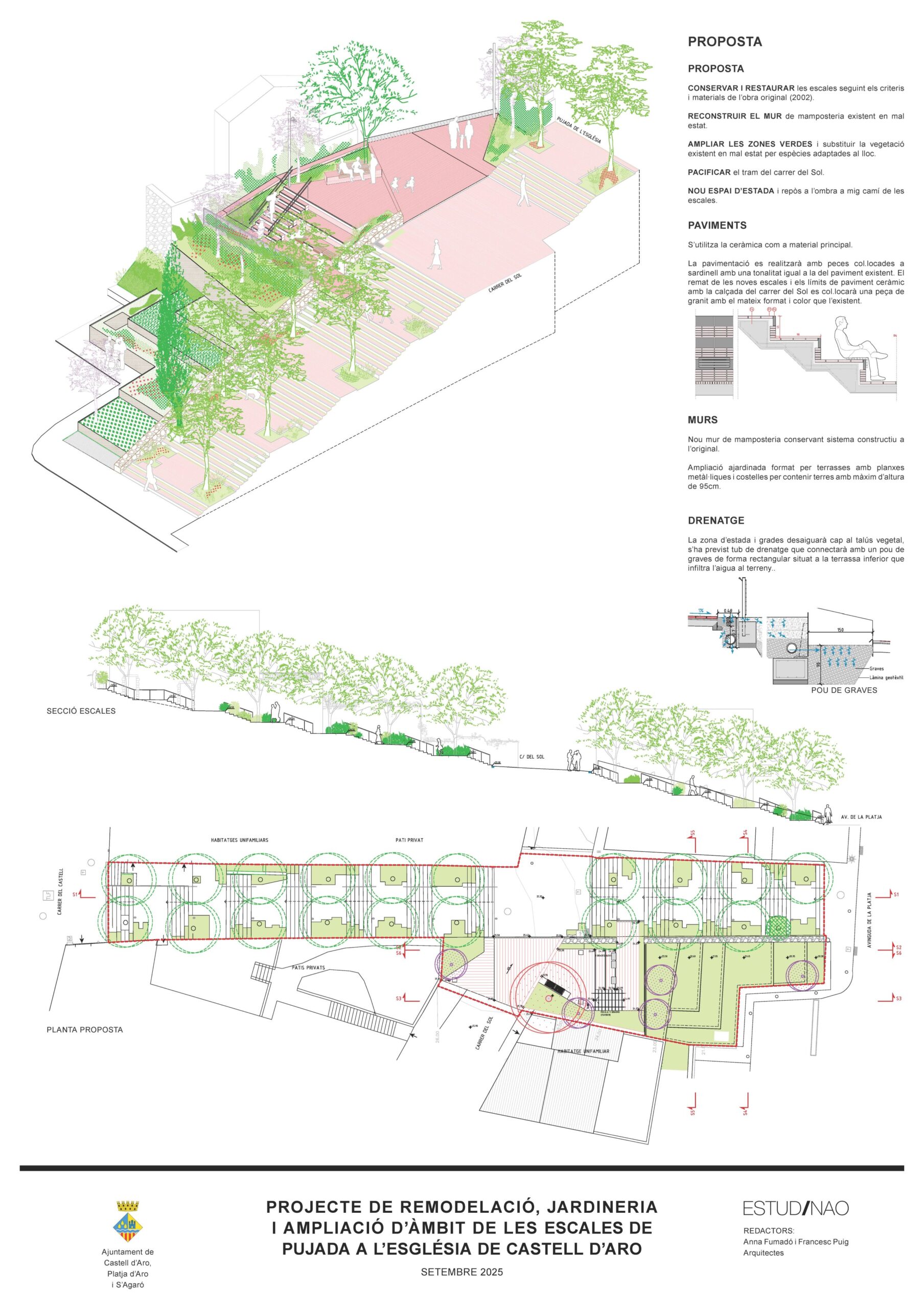 A1_PanellsEscales_Castell d'Aro_Página_2 reduit pagina 2 projecte remodelació escales castell d'aro