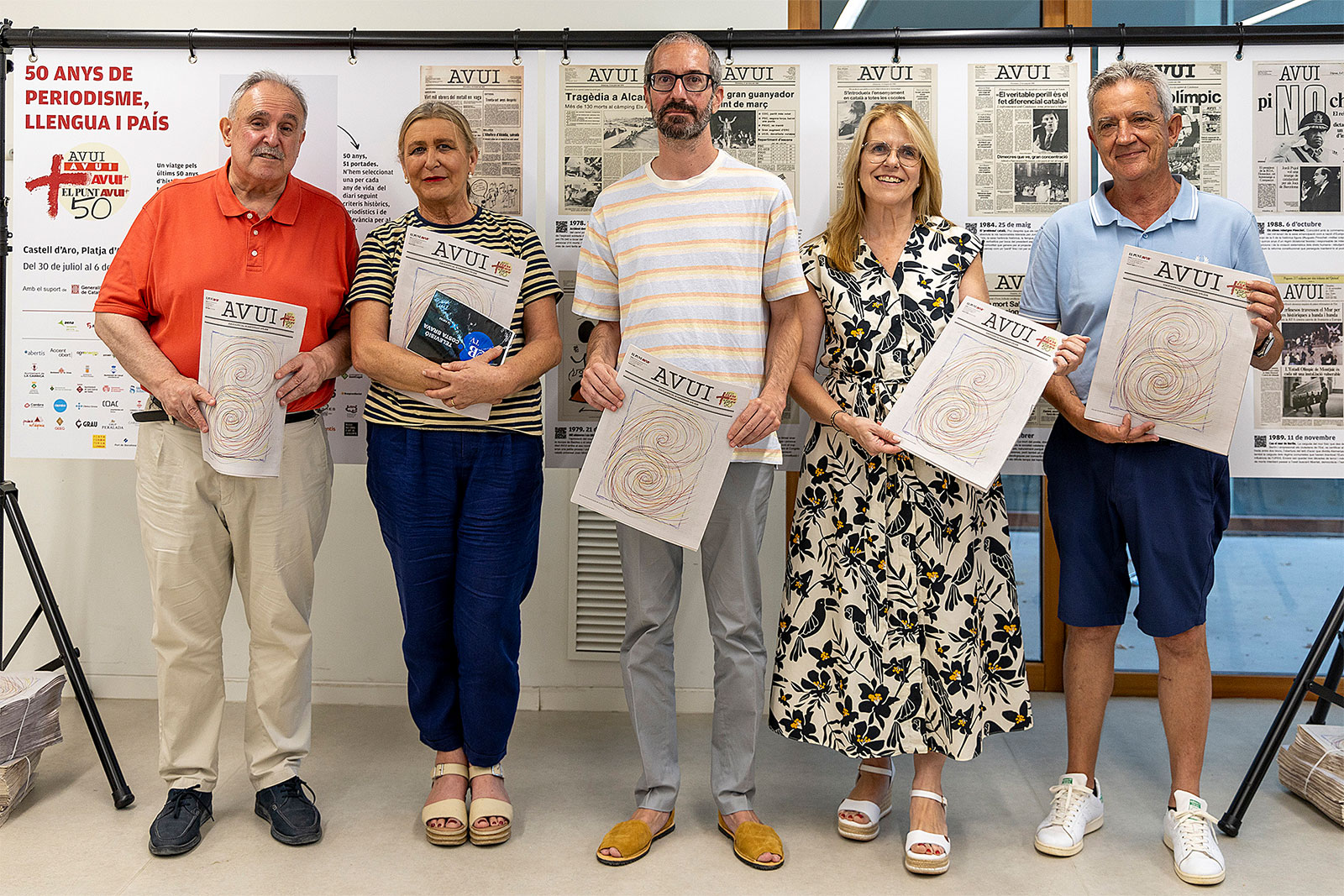 Exposició 50 anys del diari Avui